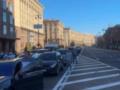 В Киеве впервые перекрыли Крещатик во время минуты молчания