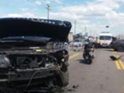 Тройное ДТП на мосту Патона в Киеве привело к пробкам