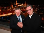 Вучич и Фицо встретились в Москве на фоне Кремля