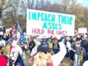 В Вашингтоне протестовали против политики Трампа, в частности по Украине