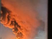 В Луцке после прилета БПЛА вспыхнул пожар