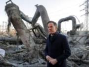 Рютте показали последствия удара РФ по ТЭЦ в Киеве