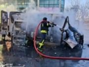 В Херсоне российский дрон попал в микроавтобус, есть пострадавший