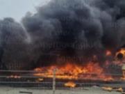 Под Таганрогом россияне сгорели в ДТП с бензовозом