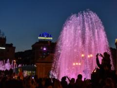 На Майдане Независимости в Киеве завершена реконструкция фонтанов.