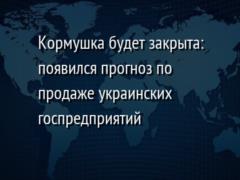 Кормушка будет закрыта: появился прогноз по продаже украинских госпредприятий