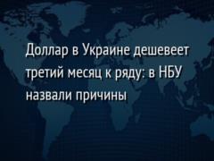 Доллар в Украине дешевеет третий месяц к ряду: в НБУ назвали причины