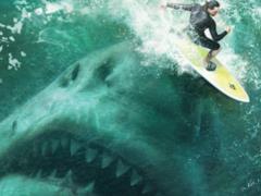 Блокбастер  МЕГ : Джейсон Стейтем вышел на акулу с голыми пятками