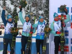Женская сборная Украины по биатлону назвала состав на эстафету Кубка мира, ним они выиграли  золото  на Олимпиаде