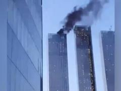 В одной из башен  Москва-Сити  произошел пожар