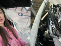Известная украинская блогерша попала в ужасную аварию: ее авто полностью разбито