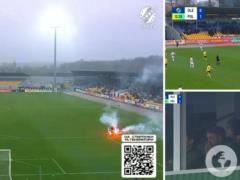 Украинские фанаты от избытка энергии сломали стадион в Александрии.