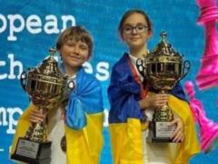 Юные украинские шахматисты завоевали две золотые медали на чемпионате Европы