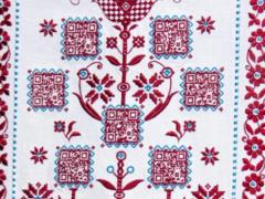 В Киеве презентовали уникальный рушник, посвященный блюдам из  Энеиды  Котляревского