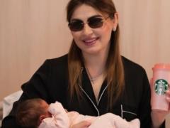 Украинская борчиха Алина Грушина-Акобия впервые стала мамой