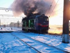 Россияне ударили дроном по локомотиву в Конотопе