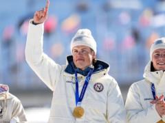 Норвежский лыжник Йоханнес Клебо установил рекорд зимних Олимпиад по количеству золотых медалей