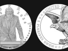 Американскую золотую монету с изображением Трампа одобрила специально отобранная президентом комиссия