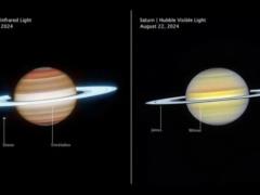 «Джеймс Уэбб» и «Хаббл» показали атмосферу Сатурна в беспрецедентных деталях