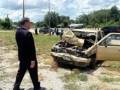 В Таиланде мальчик наехал на монахов, восемь жертв