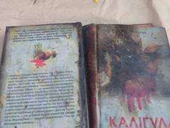Во Львове выставили обгоревшие экземпляры книг с уничтоженного склада в Харькове